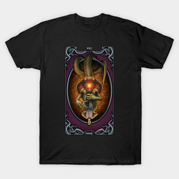 Lovecraft Tarot The Hanged Man T-Shirt by EmptyIs